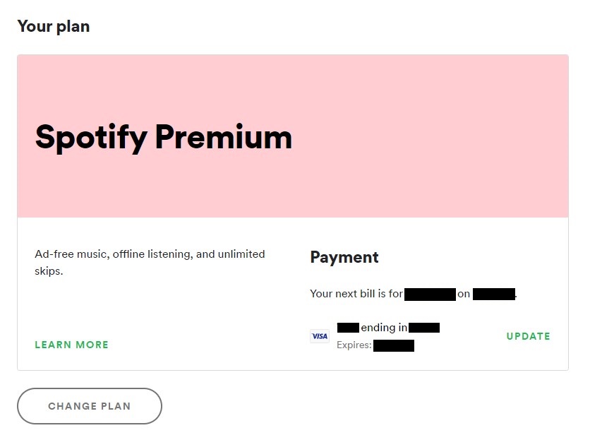 Premium plans - Spotify